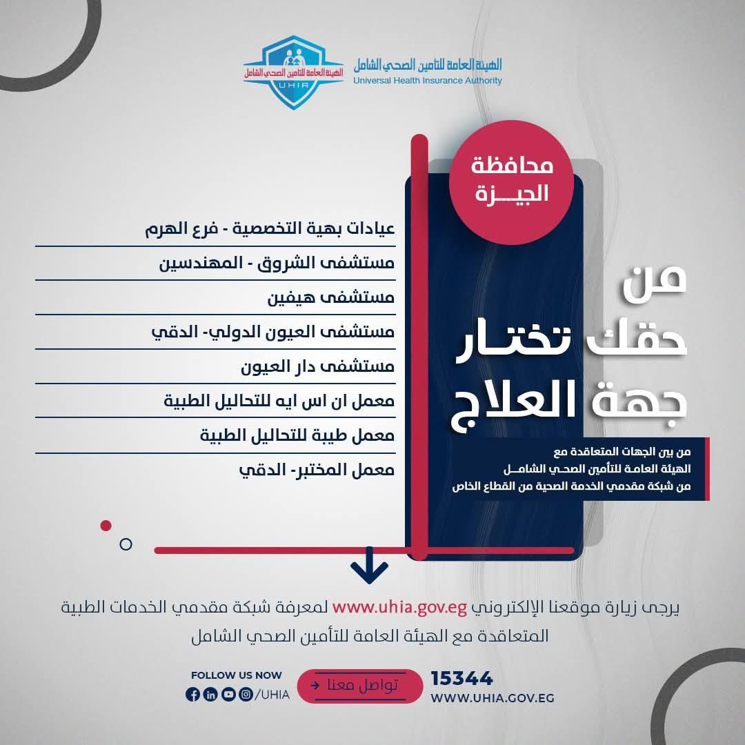 مستشفيات ومعامل وعيادات ضمن التأمين الصحى الشامل