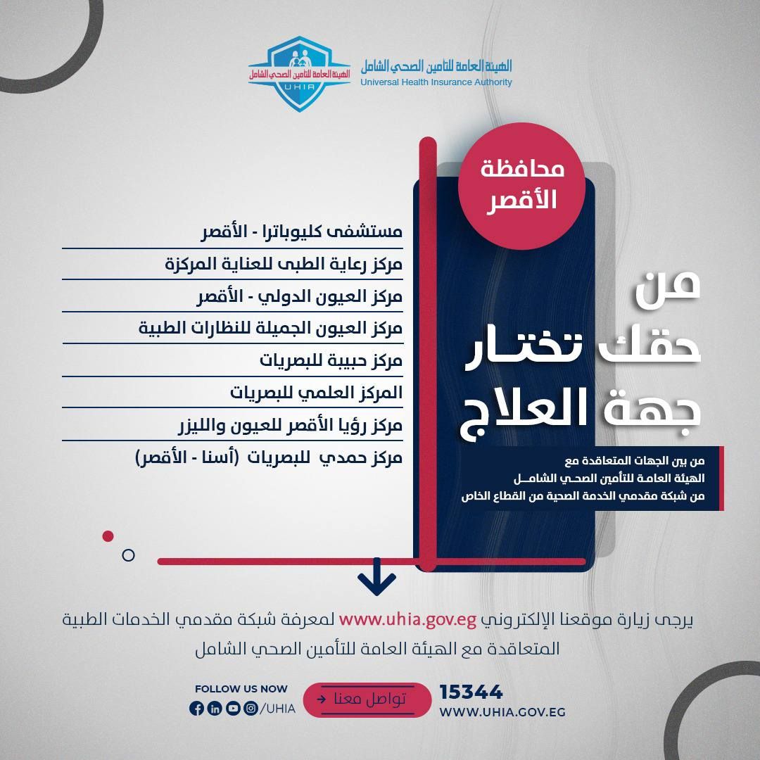 قائمة مستشفيات ومراكز لخدمة المواطنين