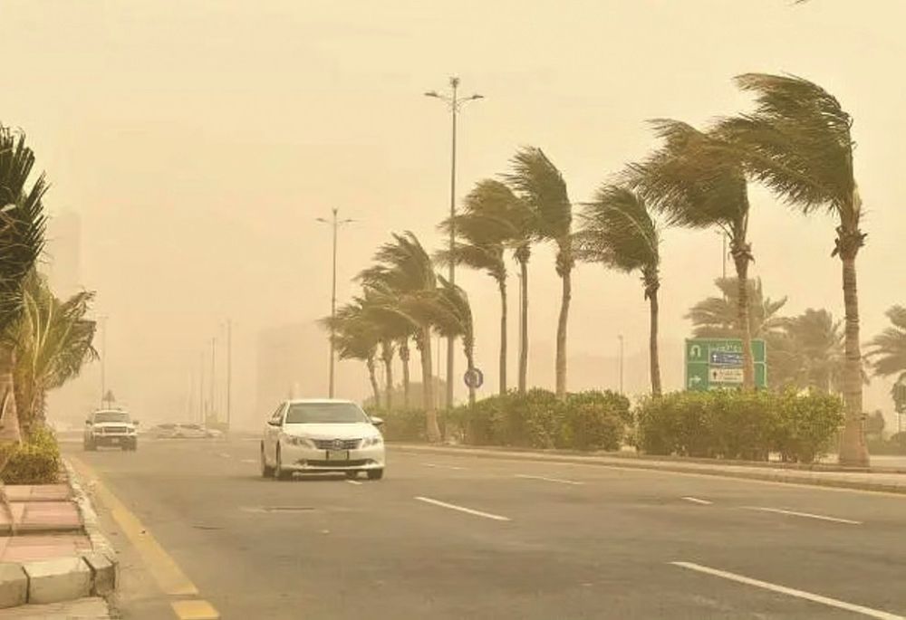 أتربة مثارة على أجزاء من المنطقة الشرقية والرياض - واس