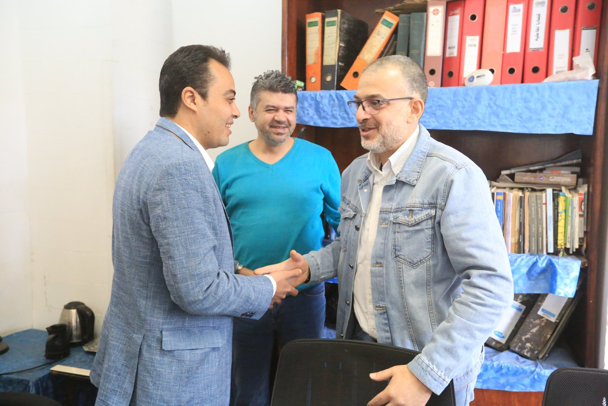 محمد السيد الشاذلى يزور الأخبار فى اطار جولاته الانتخابية (9)