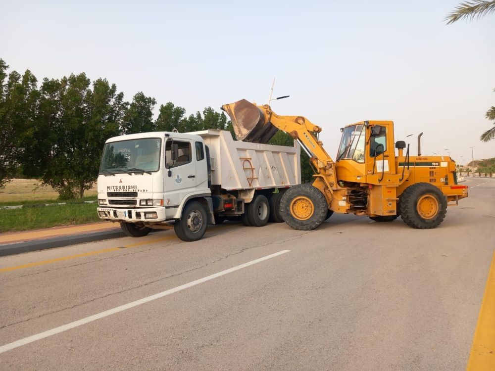 رفع 2154 طناً من النفايات والأنقاض من اللهابة