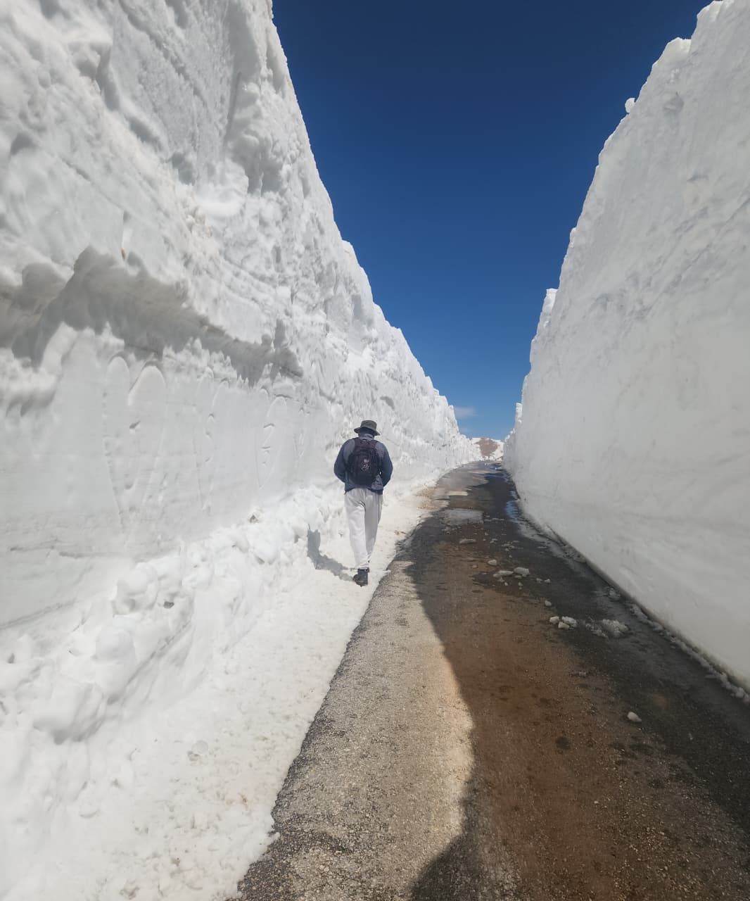 الطريق بعد فتحه. (مراسل النهار - طوني فرنجية)