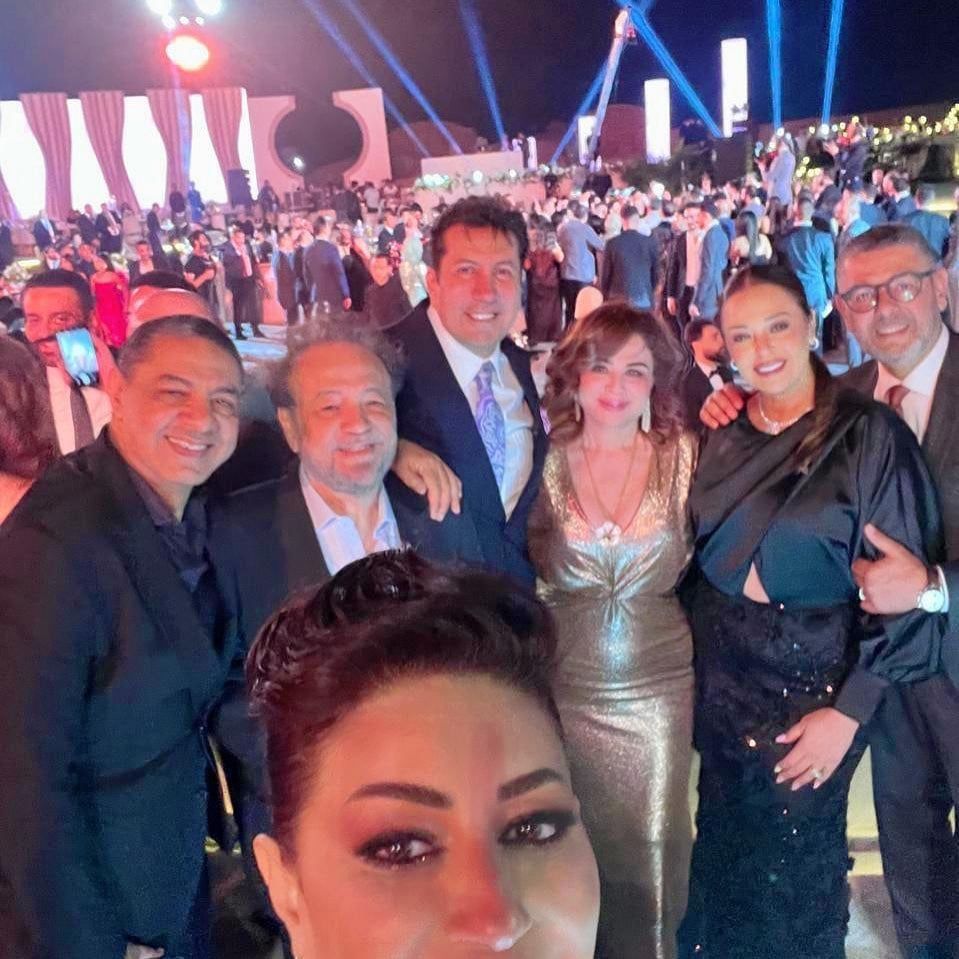 نجوم الفن فى حفل زفاف هشام جمال وليلى احمد زاهر