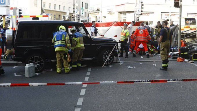 صورة مكان الحادثة في شتوتغارت (إكس).