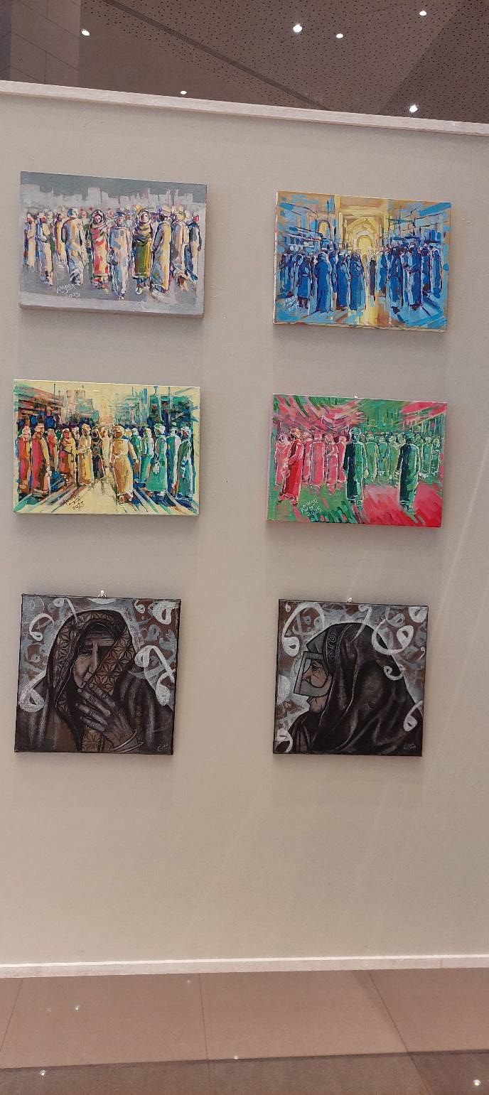 بعض أعمال الفنان أنور سونيا.
