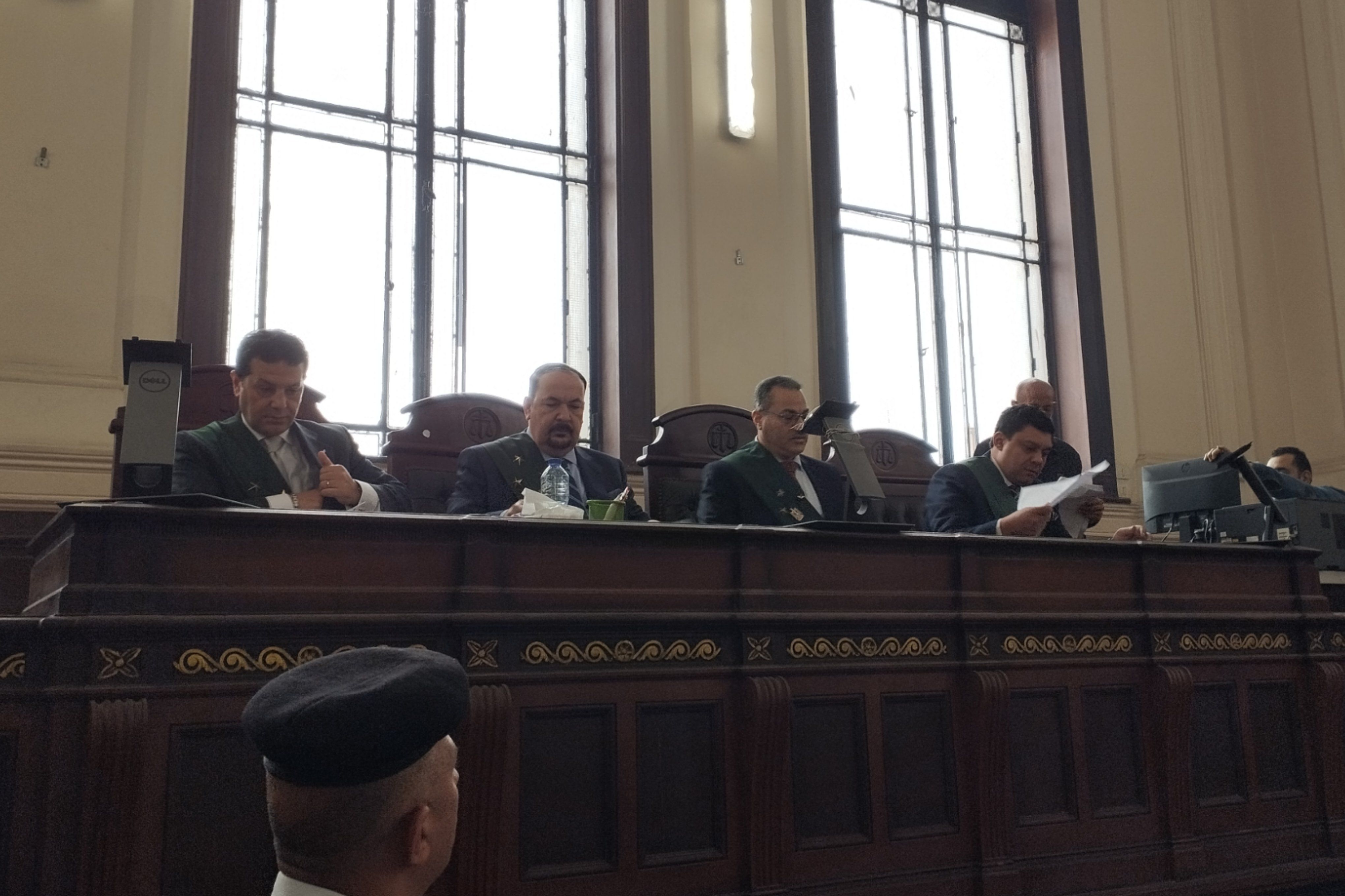 هيئة المحكمة برئاسة المستشار محمد محجوب العباسي هيئة المحكمة برئاسة المستشار محمد محجوب العباسي
