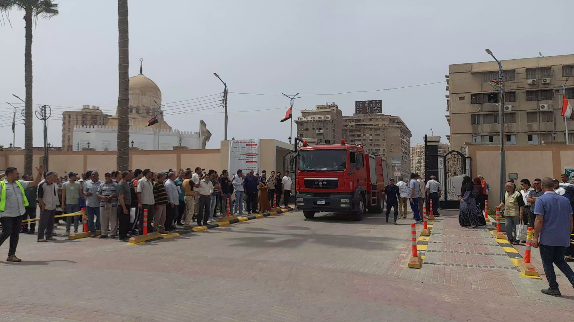 تجربة اخلاء بمجلس مدينة كفر الشيخ تجربة اخلاء بمجلس مدينة كفر الشيخ