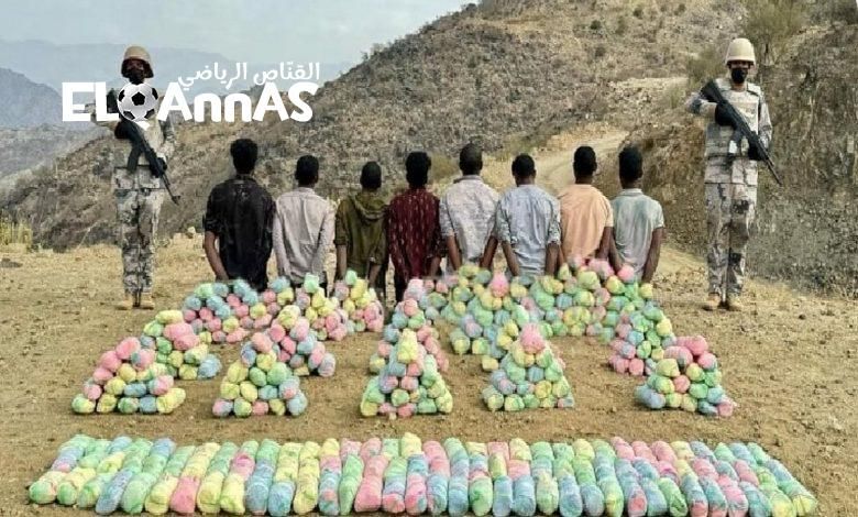 القبض على 8 مخالفين لنظام أمن الحدود لتهريبهم 160 كيلوجرامًا من القات