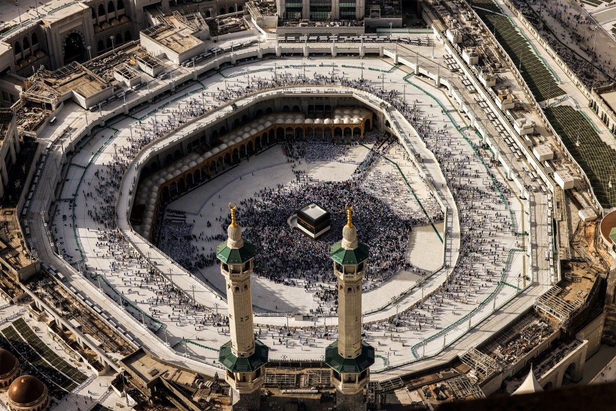 الحجاج في الحرم المكي (أ ف ب).