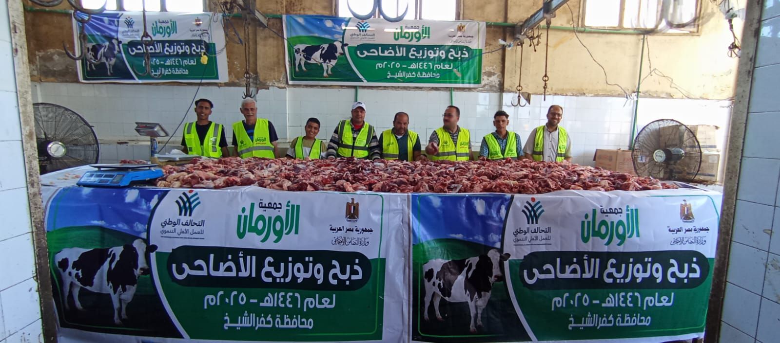 التحالف الوطني يواصل ذبح وتوزيع الأضاحي بجميع المحافظات (2) التحالف الوطني يواصل ذبح وتوزيع الأضاحي بجميع المحافظات (2)