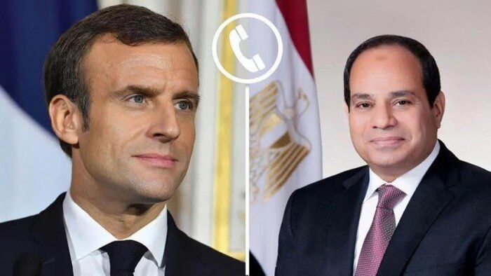 الرئيس السيسي ونظيره الفرنسي يشددان على أهمية استمرار التنسيق المشترك في مواجهة الأزمات الإقليمية والدولية