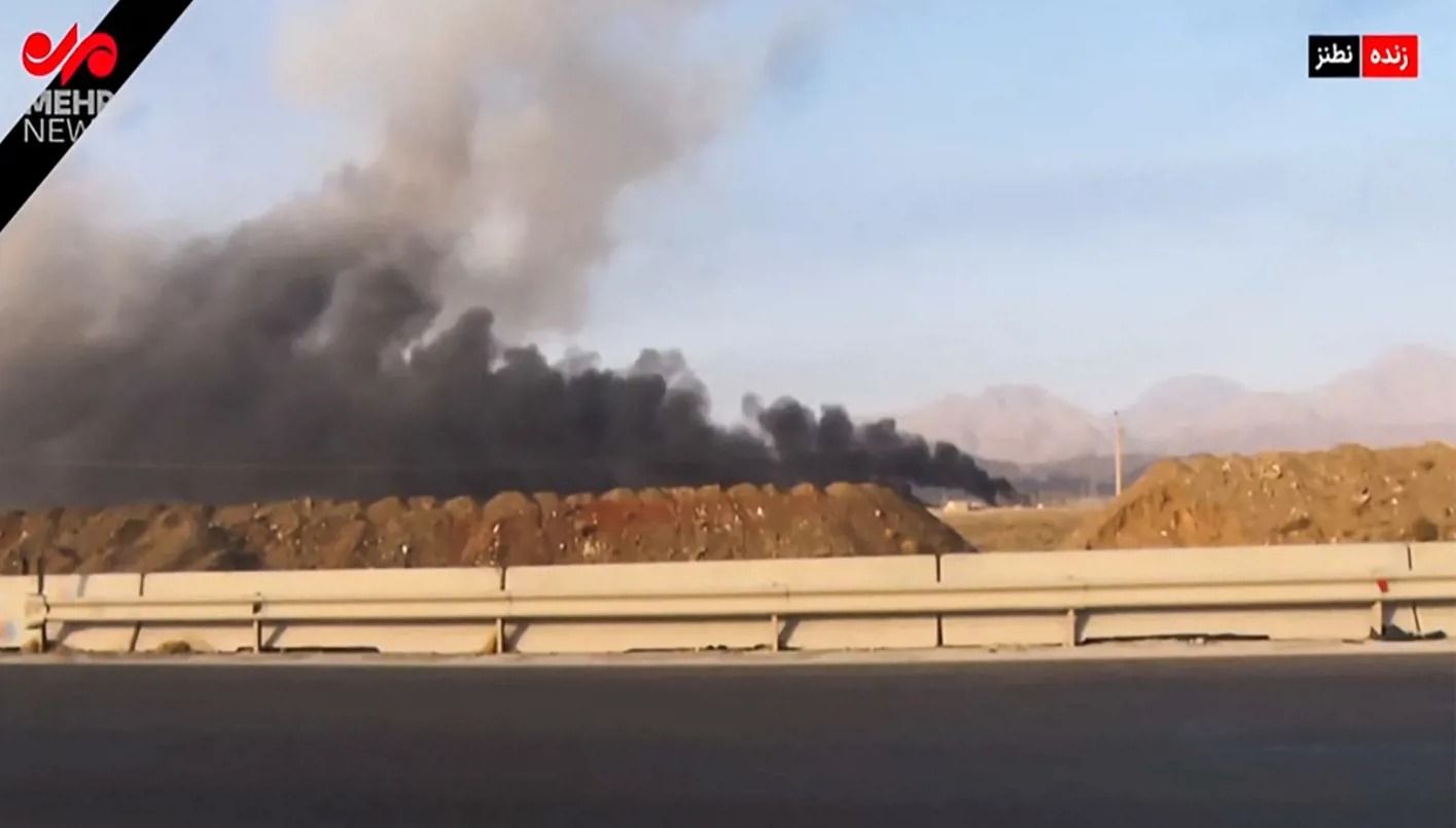 قصف إسرائيلي على نطنز في إيران (أرشيفية، أ ف ب).