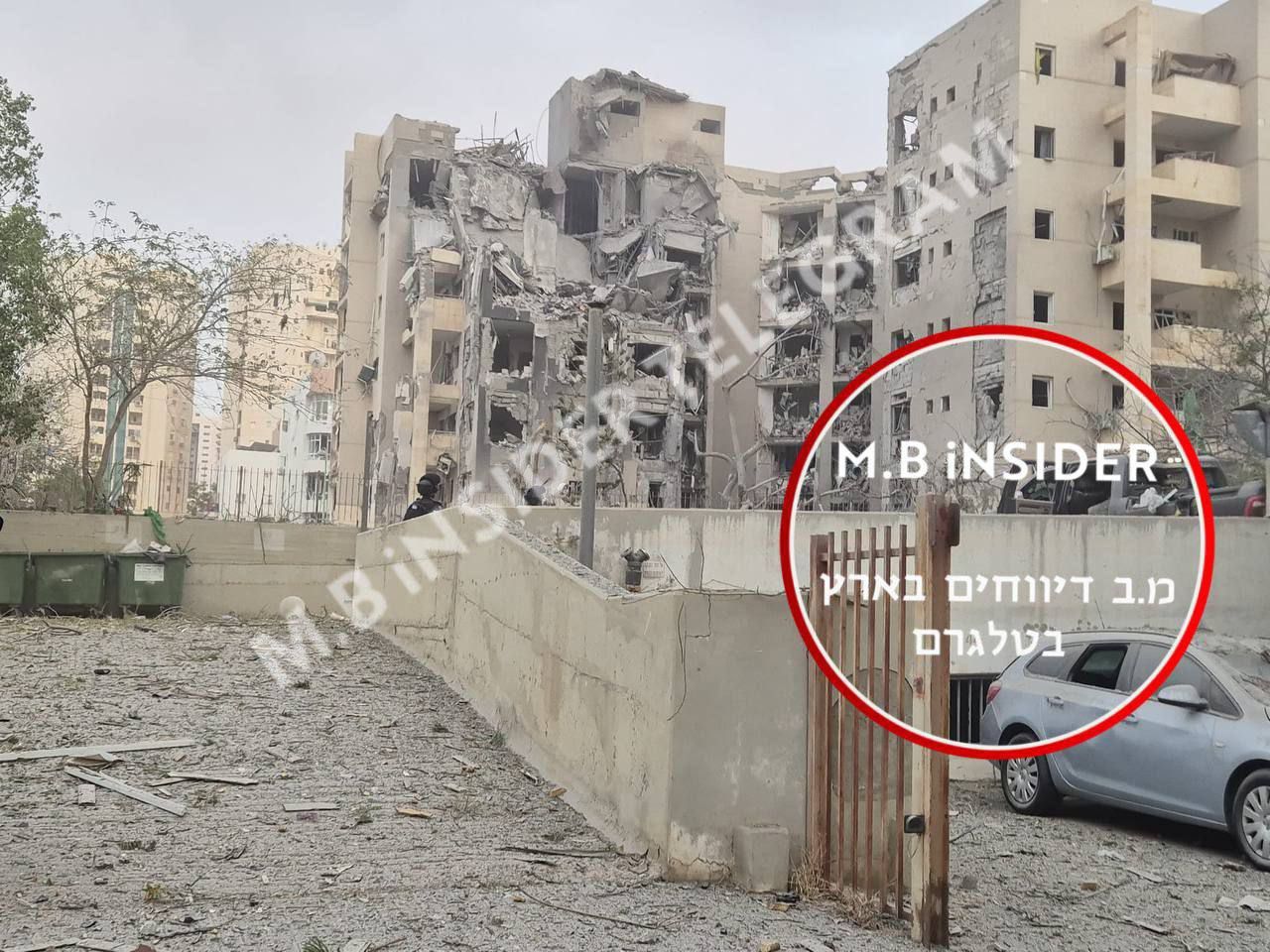 صورة متداولة لسقوط صواريخ إيرانية في بئر السبع.