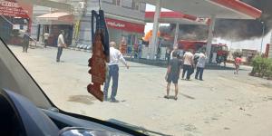 السيطرة على حريق بسيارة محملة بالبنزين داخل محطة وقود بالعاشر من رمضان