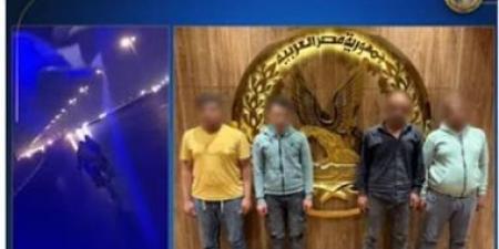 القبض على المتهمين بتحطيم زجاج سيارة بـ"الحجارة" أثناء سيرها بالقاهرة