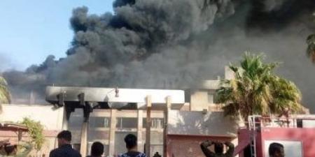 السيطرة على حريق مصنع بلاستيكات فى مدينة 6 أكتوبر دون إصابات