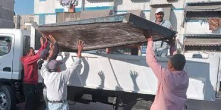 إزالة 426 حالة إشغال طريق داخل مراكز محافظة البحيرة