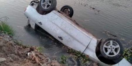 مصرع مواطن وإصابة 4 آخرين فى انقلاب سيارة داخل ترعة بالأقصر