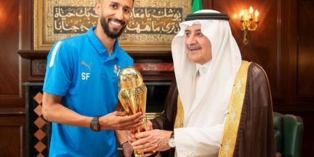 أمير تبوك يستقبل نادي نيوم بمناسبة تتويجه بلقب دوري يلو - تكنو بلس