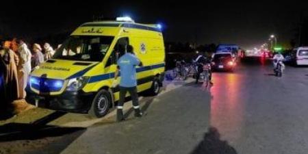 مصرع شخصين فى حادث تصادم بالطريق الزراعى بأسوان