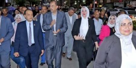 محافظ سوهاج يتفقد شارع (أسيوط سوهاج) بعد انتهاء أعمال التطوير والتجميل