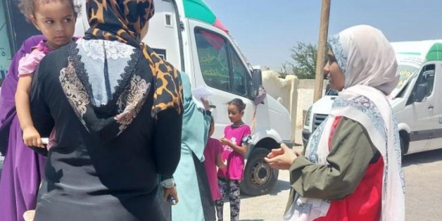 قوافل
حياة
كريمة
تقوم
بالكشف
الطبى
على
1057
مواطن - تكنو بلس