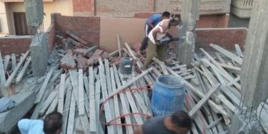 حملة موسعة للتصدى لأعمال البناء المخالف فى غرب المنصورة