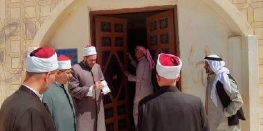 مدير أوقاف شمال سيناء يتفقد مساجد القسيمة ويفتتح مسجد الفاروق بتجمع الهواشلة
